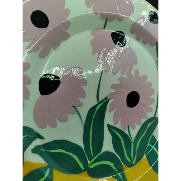 Vtg. North Carolina Artist Lisette Hasbun Decorative Hanging Floral Plate 8.25" - Picture 6 of 12